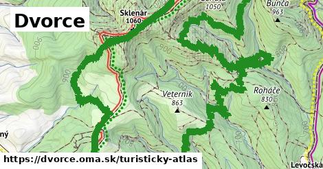 ikona Turistická mapa turisticky-atlas v dvorce