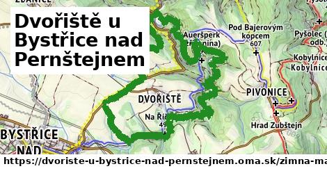 ikona Zimná mapa zimna-mapa v dvoriste-u-bystrice-nad-pernstejnem