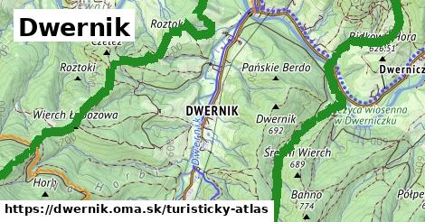 ikona Turistická mapa turisticky-atlas v dwernik