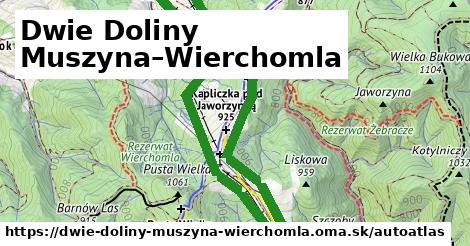 ikona Mapa autoatlas v dwie-doliny-muszyna-wierchomla