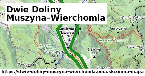 ikona Zimná mapa zimna-mapa v dwie-doliny-muszyna-wierchomla