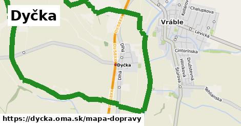 ikona Dyčka: 4,6 km trás mapa-dopravy v dycka