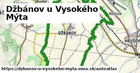 ikona Mapa autoatlas v dzbanov-u-vysokeho-myta