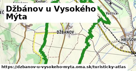 ikona Turistická mapa turisticky-atlas v dzbanov-u-vysokeho-myta