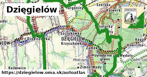 ikona Mapa autoatlas v dziegielow