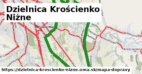 ikona Mapa dopravy mapa-dopravy v dzielnica-kroscienko-nizne