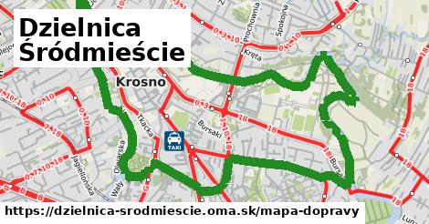 ikona Mapa dopravy mapa-dopravy v dzielnica-srodmiescie