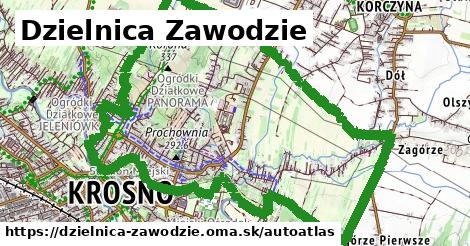 ikona Mapa autoatlas v dzielnica-zawodzie