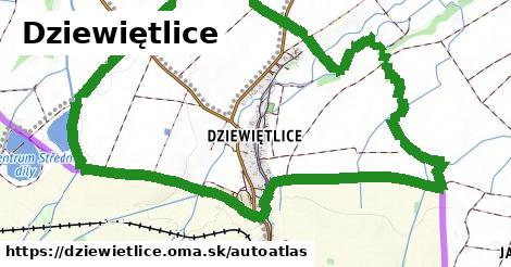 ikona Mapa autoatlas v dziewietlice