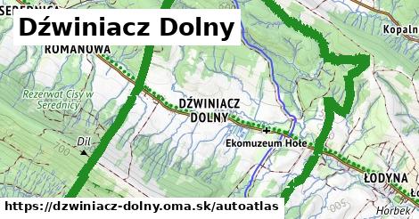 ikona Mapa autoatlas v dzwiniacz-dolny