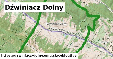 ikona Cyklo cykloatlas v dzwiniacz-dolny