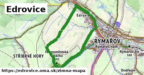 ikona Edrovice: 5,1 km trás zimna-mapa v edrovice