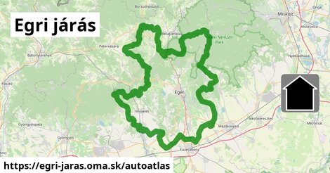 ikona Mapa autoatlas v egri-jaras