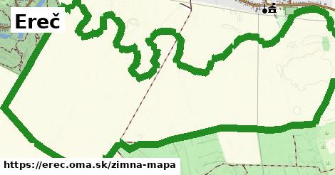 ikona Ereč: 0 m trás zimna-mapa v erec