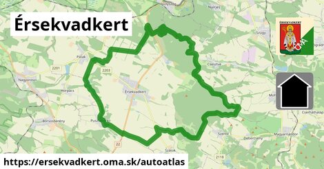 ikona Mapa autoatlas v ersekvadkert