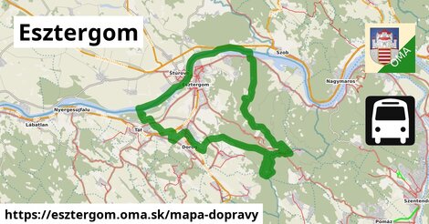 ikona Esztergom: 2 032 km trás mapa-dopravy v esztergom