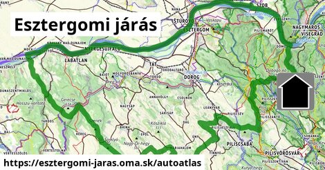 ikona Mapa autoatlas v esztergomi-jaras