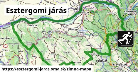 ikona Zimná mapa zimna-mapa v esztergomi-jaras