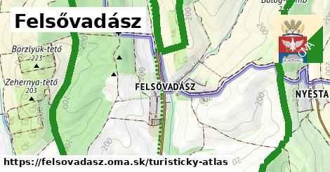 ikona Turistická mapa turisticky-atlas v felsovadasz