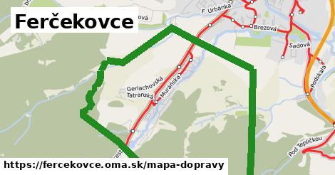 ikona Ferčekovce: 61 km trás mapa-dopravy v fercekovce