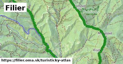 ikona Filier: 3,7 km trás turisticky-atlas v filier