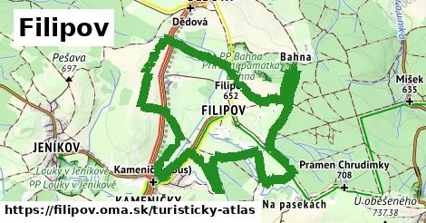 ikona Turistická mapa turisticky-atlas v filipov