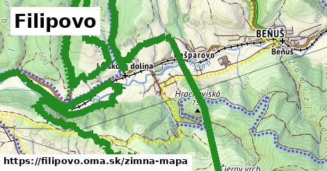 ikona Zimná mapa zimna-mapa v filipovo