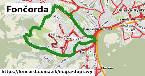 ikona Fončorda: 30 km trás mapa-dopravy v foncorda