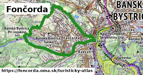 ikona Fončorda: 1,68 km trás turisticky-atlas v foncorda