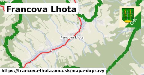 ikona Mapa dopravy mapa-dopravy v francova-lhota