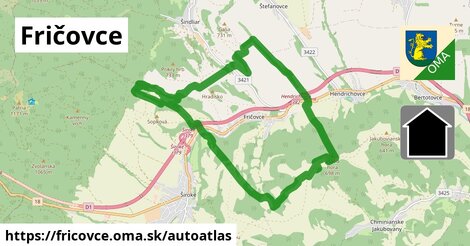 ikona Mapa autoatlas v fricovce