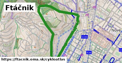 ikona Ftáčnik: 3,1 km trás cykloatlas v ftacnik