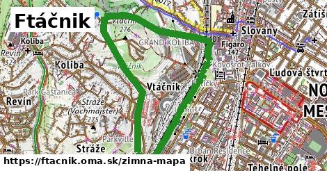 ikona Ftáčnik: 0 m trás zimna-mapa v ftacnik