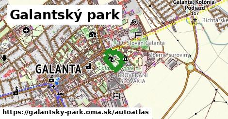 ikona Mapa autoatlas v galantsky-park