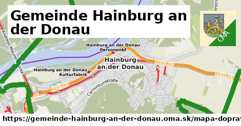 ikona Mapa dopravy mapa-dopravy v gemeinde-hainburg-an-der-donau