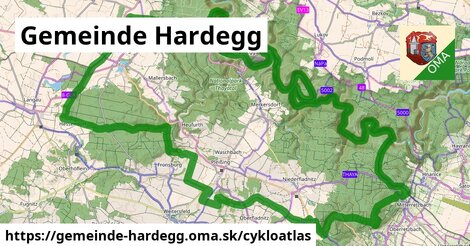 ikona Cyklo cykloatlas v gemeinde-hardegg