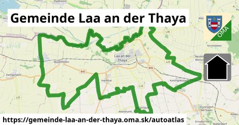 ikona Mapa autoatlas v gemeinde-laa-an-der-thaya