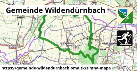 ikona Zimná mapa zimna-mapa v gemeinde-wildendurnbach