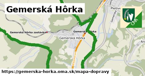 ikona Mapa dopravy mapa-dopravy v gemerska-horka