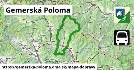 ikona Mapa dopravy mapa-dopravy v gemerska-poloma