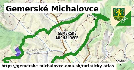 ikona Gemerské Michalovce: 0 m trás turisticky-atlas v gemerske-michalovce