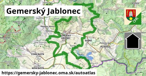 ikona Mapa autoatlas v gemersky-jablonec