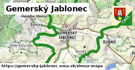 ikona Gemerský Jablonec: 0 m trás zimna-mapa v gemersky-jablonec