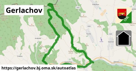 ikona Mapa autoatlas v gerlachov.bj