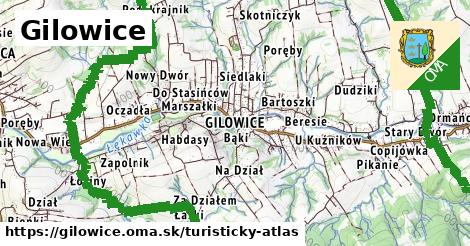 ikona Turistická mapa turisticky-atlas v gilowice