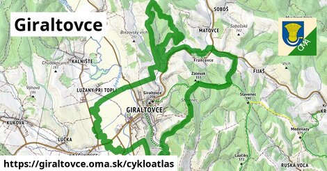 ikona Cyklo cykloatlas v giraltovce