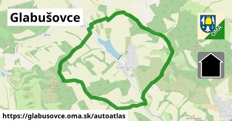 ikona Mapa autoatlas v glabusovce