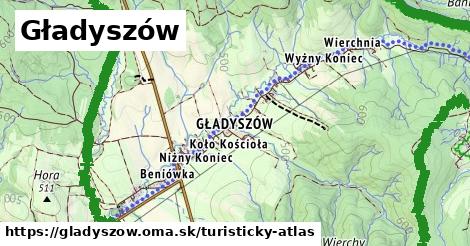 ikona Turistická mapa turisticky-atlas v gladyszow