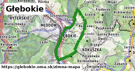 ikona Zimná mapa zimna-mapa v glebokie