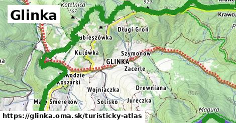 ikona Turistická mapa turisticky-atlas v glinka